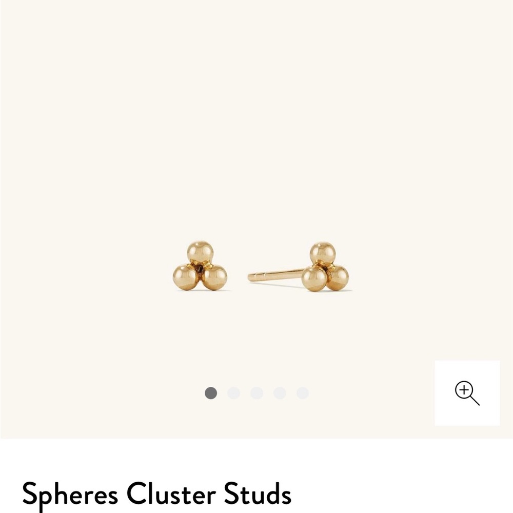 Mejuri 14k gold Sphere studs